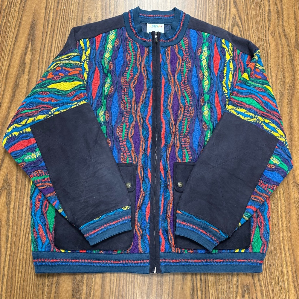 COOGI Multicolor Zip-Up Men's Sweater